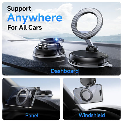 ANDERY MagSafe Phone Mount – Carbon Fiber – Ultra-Strong Magnetic & Suction