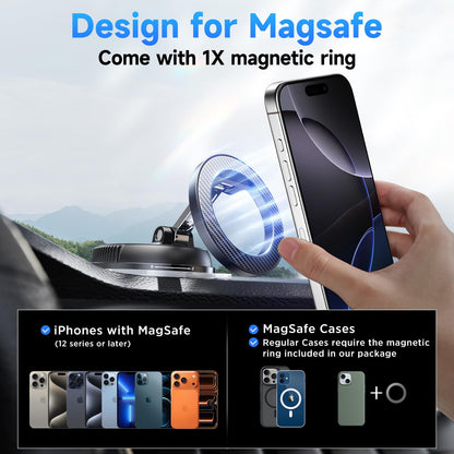 ANDERY MagSafe Phone Mount – Carbon Fiber – Ultra-Strong Magnetic & Suction